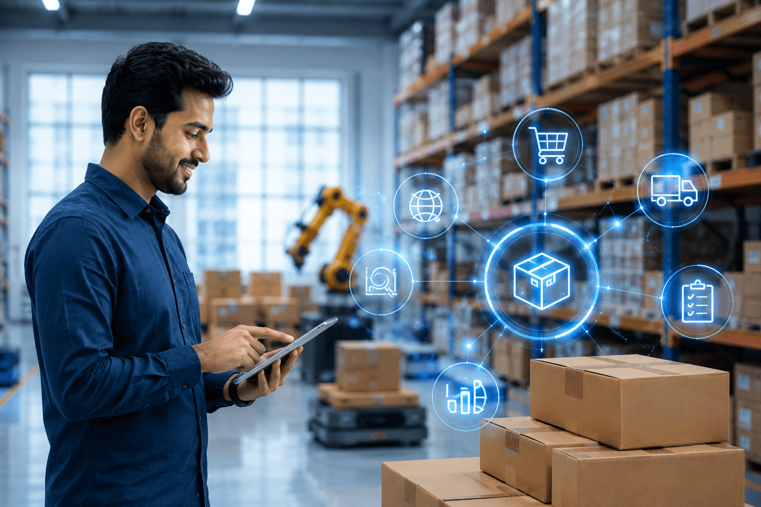 Stock and service tracking software visual